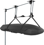 Hikeen Ceiling Hoist for Cargo Box, Heavy Duty Garage Storage Lift Pulley System Holds Up to 150 lbs Capacity, Fits 10-14 Foot Tall Garage Ceilings