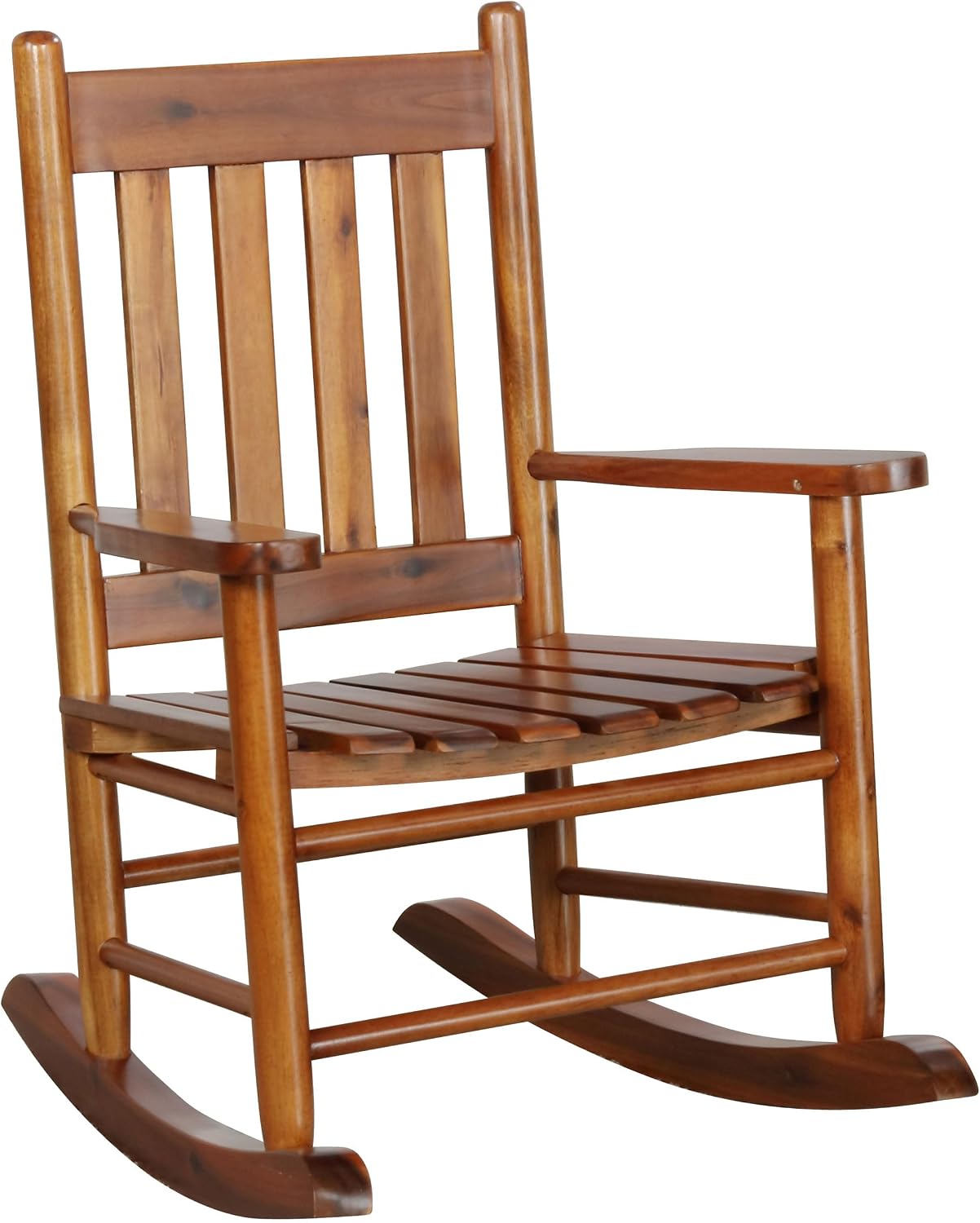 Coaster Home Furnishings Annie Slat Back Solid Wood Kids Rocking Chair Golden Brown 609452