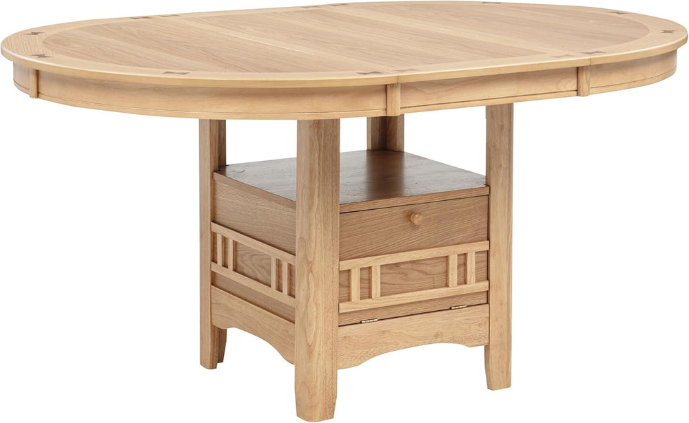 Coaster Home Furnishings - LAVON - Wood - Oval Extendable Dining Table with 1...