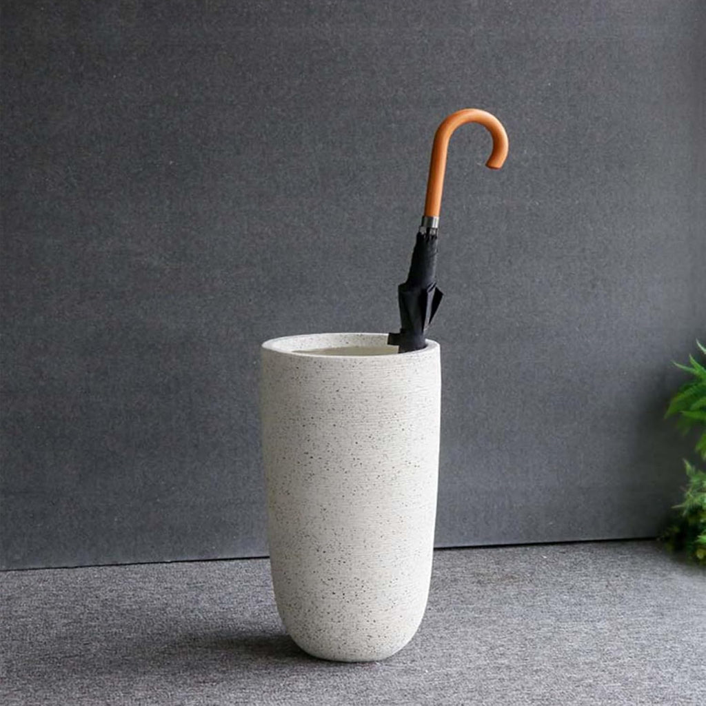 Indoor Large-Capacity Standing Umbrellas Bucket Commercial Ceramics Umbrella Holder Heavy Duty Modern Indoor Entryway Umbrellas Organizer