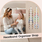 3 PCS Headband Holder Organizer for Girl，headband storage，Hanging Hairband Storage for Women，Headband organizer，White Hair Hoop Display Hair Accessories Organizer Bedroom College Dorm Decor ﻿