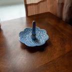 Ceramic Blue Mandala Ring Holder Decorative Jewelry Holder/Trinket Tray Engagement Christmas Wedding Birthday Gifts for Women