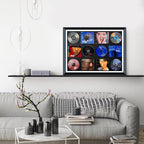 CD Case,CD/DVD Storage Rack Stand,Wood CD Display case/Frame,with high-definition tempered glass panel can accommodate6 standard size CDs and 6 covers.album cover display gift,music lover home décor