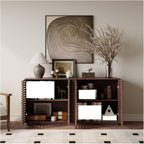 Living Room Furniture Entertainment Storage Dining Room Cabinet, Buffet Sideboard with Solid Wood Doors,for Kitchen
