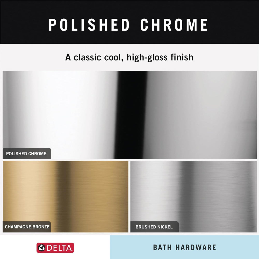Delta Towel Rack | 24 Inch Polished Chrome Towel Bar for Bathroom, Kitchen | ...