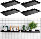 Coume 4 Pcs Gridwall Shelf Grid Panel Display Shelf Metal Wire Wall Rack Gridwall Shelving Wall Hanging Baskets for organizing Accessory for Garage, Crafts Room, Workbench (15.75" X 7.87")