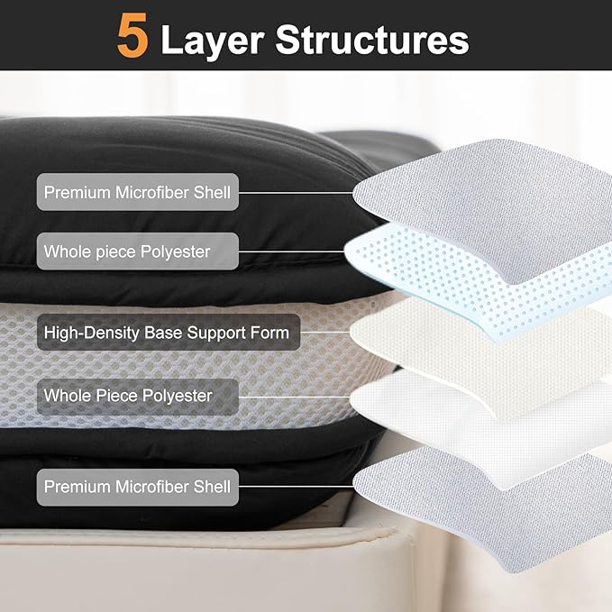 Japanese Floor Mattress, 6" Japanese Futon Mattress, Foldable & Portable Shiki Futon (shikibuton), Roll Up Thicken Sleeping Mattress Tatami Mat Sleeping Pad for Camping (Black, 60 x 80)