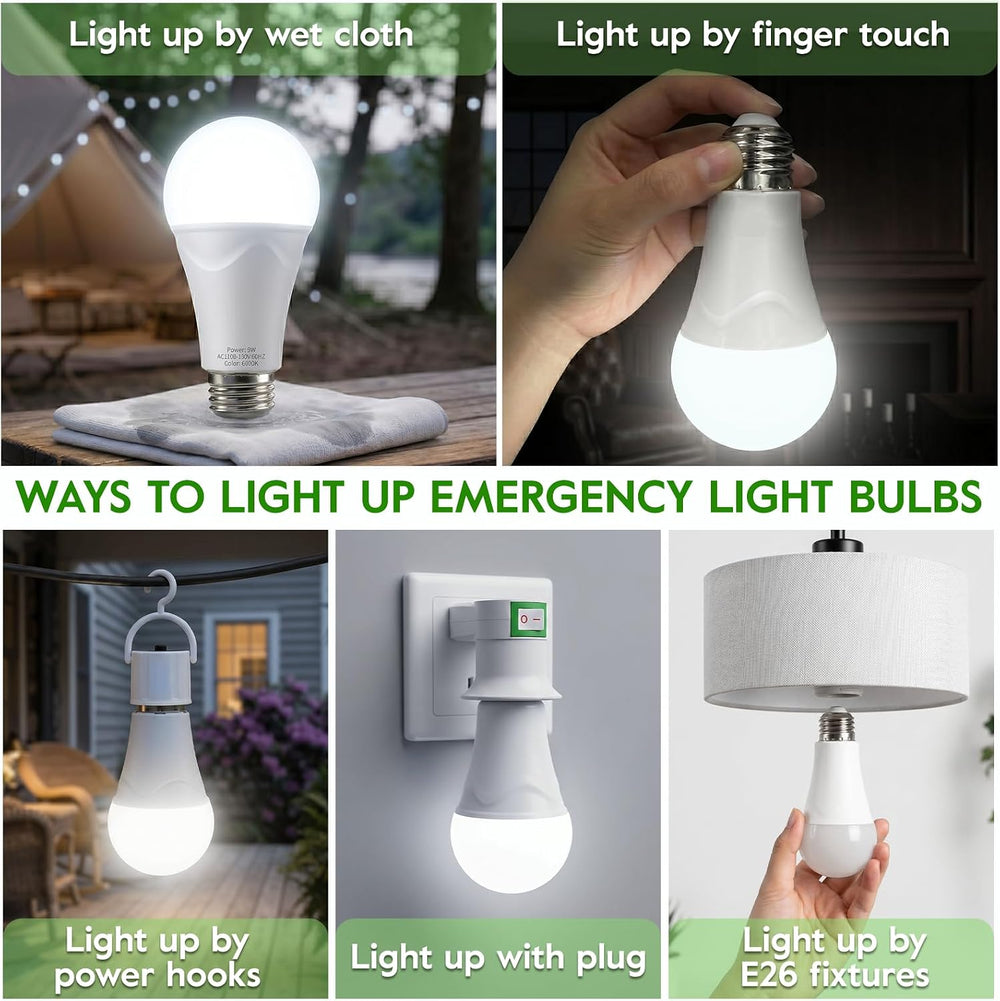 Rechargeable Light Bulbs, 9W Battery Operated Light Bulbs