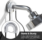 SRIWATANA Shower Caddy Hanging Over Head, Bathroom Shower Organizer Shower Rack Holder with Hooks for Razors - Black