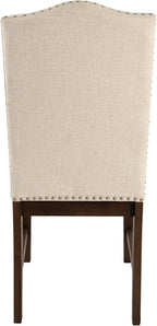 HomePop Scalloped Back Dining Chair - Beige Woven(Set of 2)