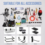 Slatwall Panels 4'x 2' Garage Slat Wall Storage Systems, Slat Wall Paneling Garage Wall Organizer, White Slat Board PVC Wall Panels Slatwall Displays Garage Tool Organizer Wall Mount Ladder Bike Rack