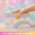 Giggle & Honey® Musical Unicorn Jewelry Box for Girls | Music Boxes for Little Girls | Toddler Jewelry Box for 4 Year Old Kids | Toys for Toddlers | Birthday Gifts for Kids 5, 6, 7, 8, 9 Years