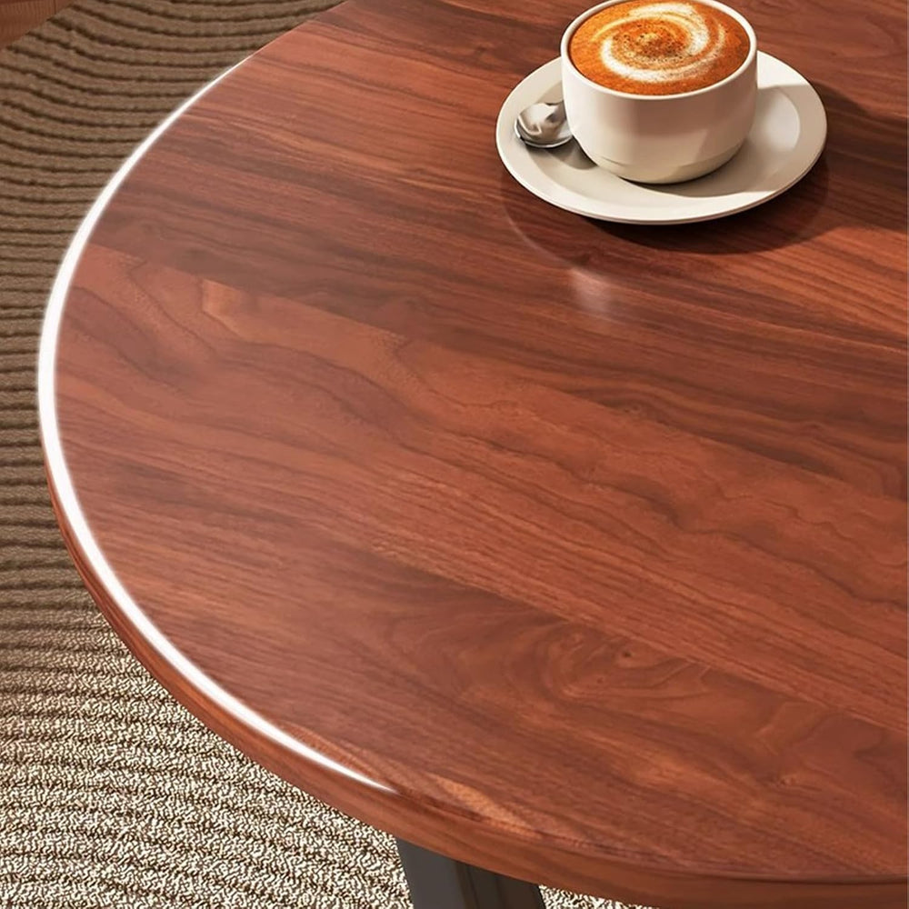C Shaped Side Tables for Small Spaces Under Sofa End Table for Couch Wood Tab...