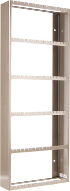 Angelynn's Wall Mounted Big Earring Holder Organizer Display Women Long Post Stud Large Dangle Hoop Pierced Earrings, Hanging Closet Jewelry Storage Rack, Jennifer Satin Nickel Silver 9"x23"