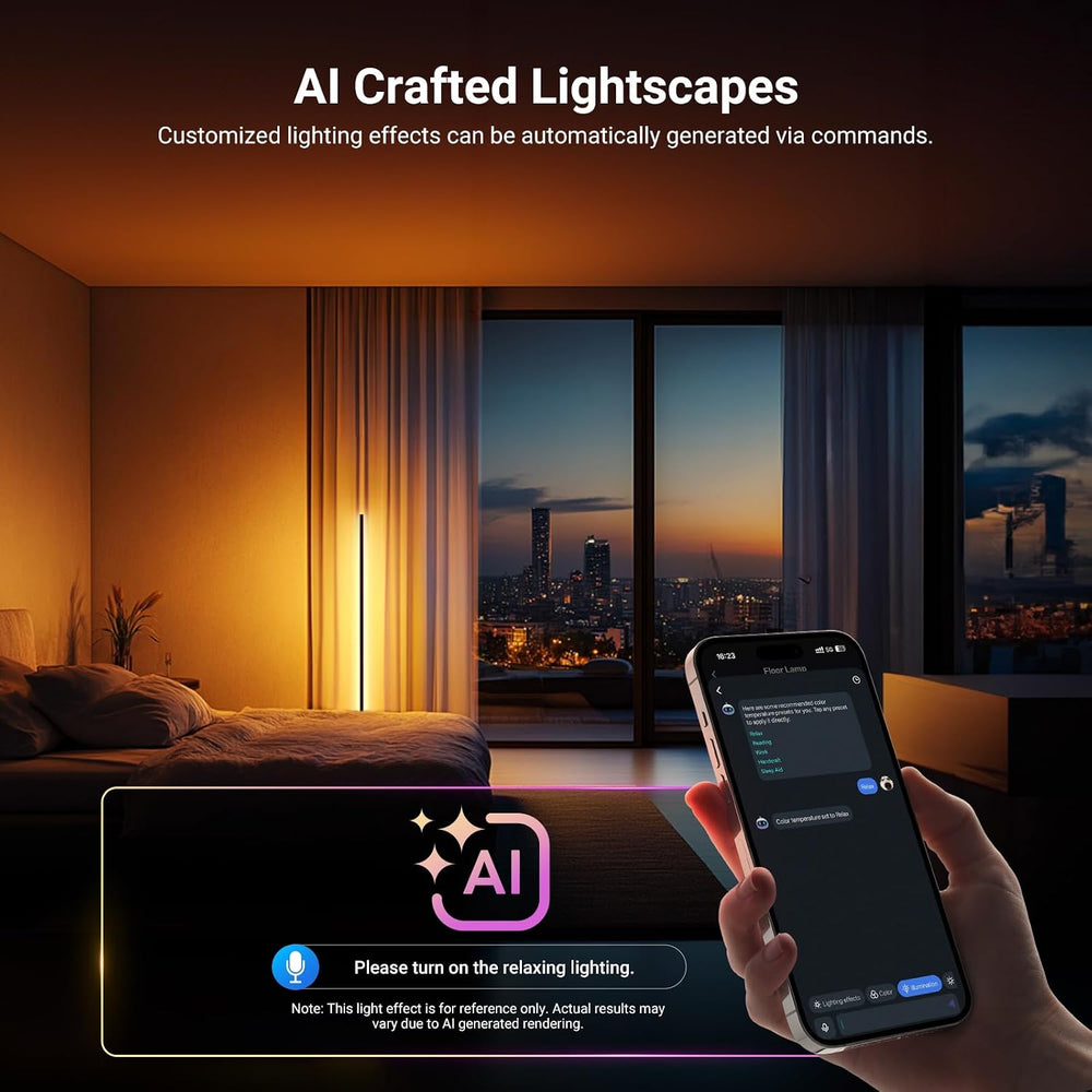 NEEWER NF04 RGB IC W Smart Floor Lamp, 1000lm LED Corner Light Compatible wit...