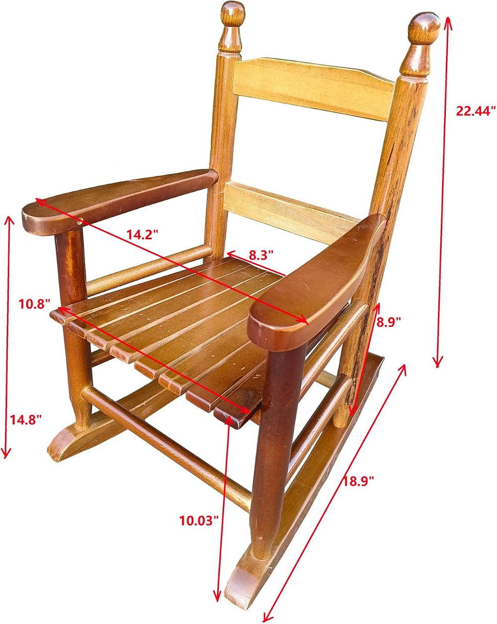 Small Rocking Oak Chair- Indoor or Outdoor