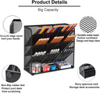 Marbrasse Mesh Desk Organizer, Multi-Functional Pen Holder, Desktop Stationary Organizer, Storage Rack for School Home Office Art Supplies (Mesh Pen Holder)