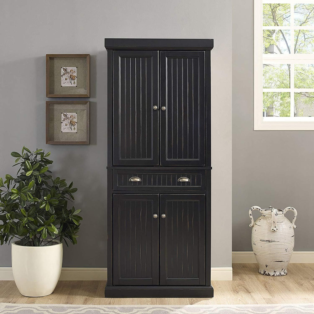 Maykoosh Kitchen Pantry Cabinet - Large Storage, Adjustable Shelves, Distress...