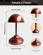 CHADWICK Vintage Dome-Shaped Hat Stand - Freestanding Hat Display Rack for Cowboy Hats, Wigs, and Caps - Antique Bronze Finish