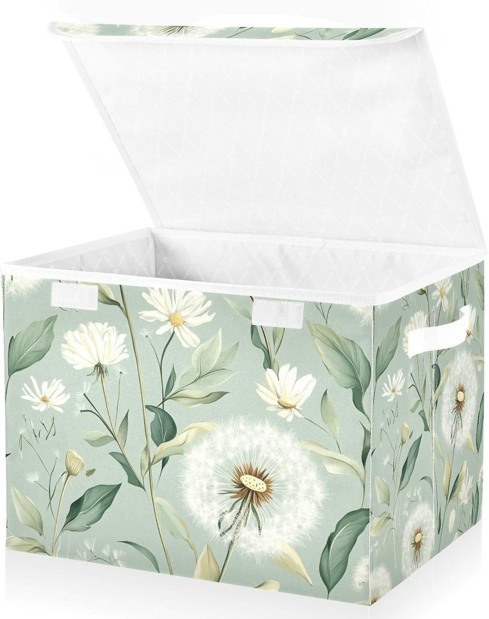 Collapsible Storage Bins with Lids Decorative Fabric Storage Cubes Closet Org...