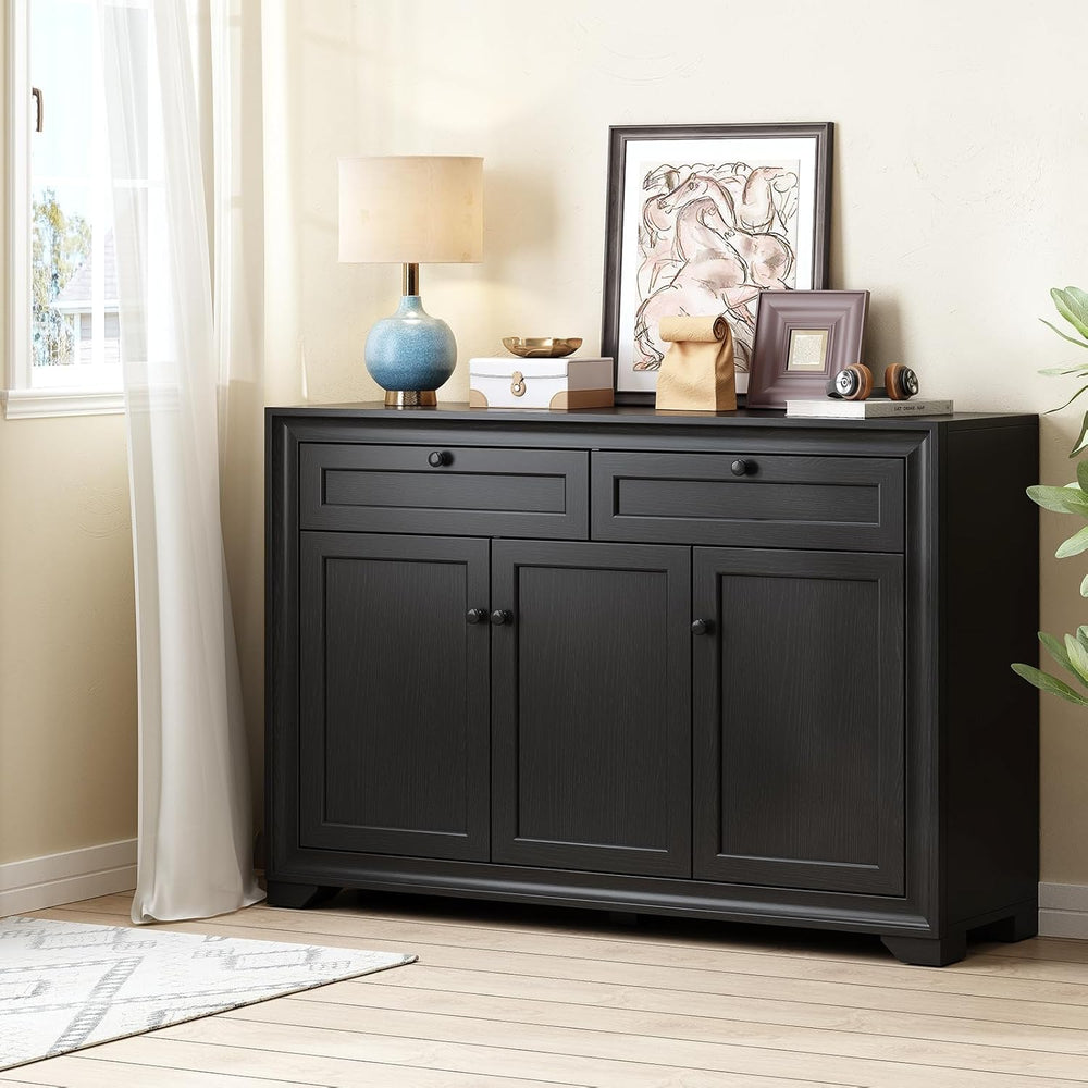 ONBRILL 48 Inches Sideboard Buffet Cabinet with Storage, Farmhouse Sideboard ...