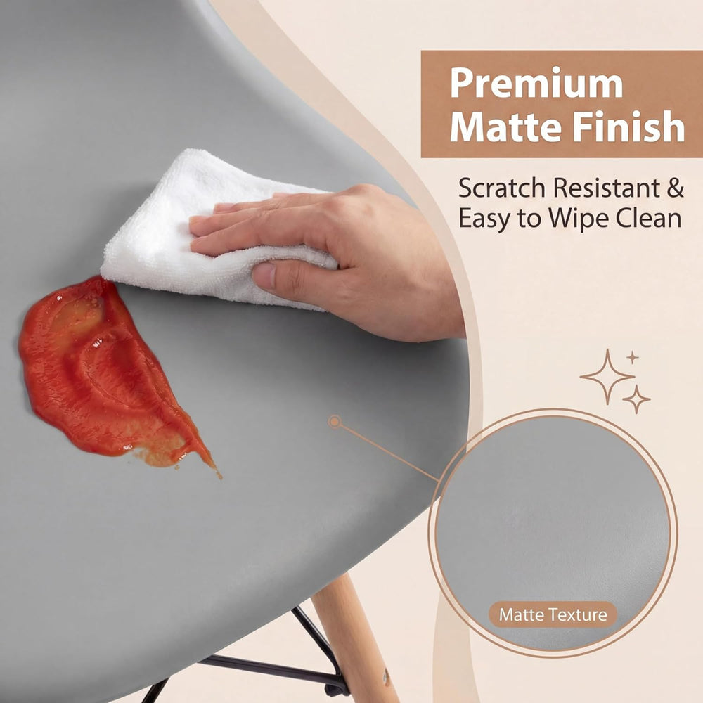Furmax Modern Style Dining Chair Mid Century Modern DSW Chair, Shell Lounge P...