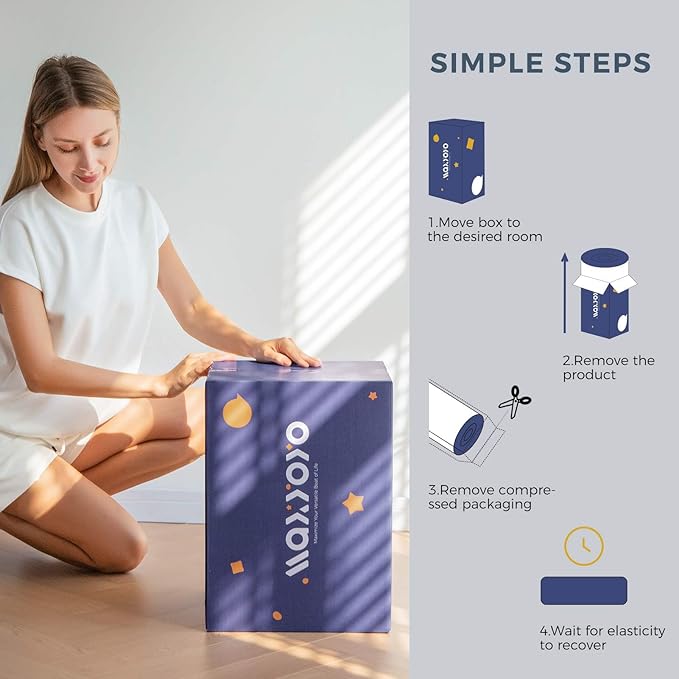 MAXYOYO Futon Mattress, Padded Japanese Floor Mattress Quilted Bed Mattress T...