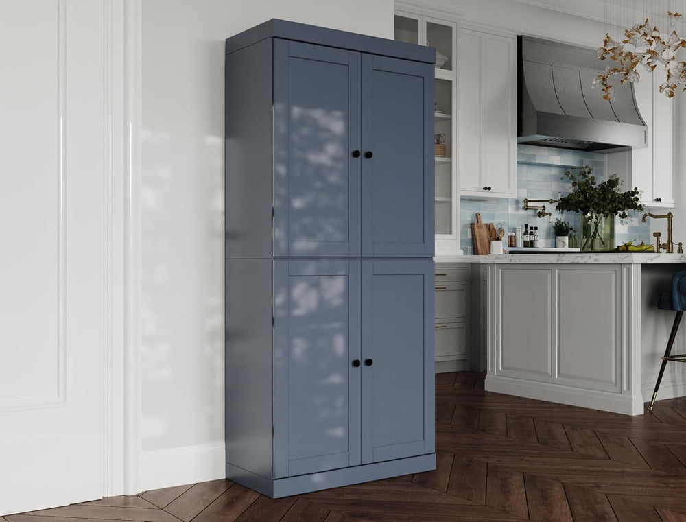 Palace Imports Solid Wood Kitchen Pantry Cabinet - 71.5" H x 32" W ...