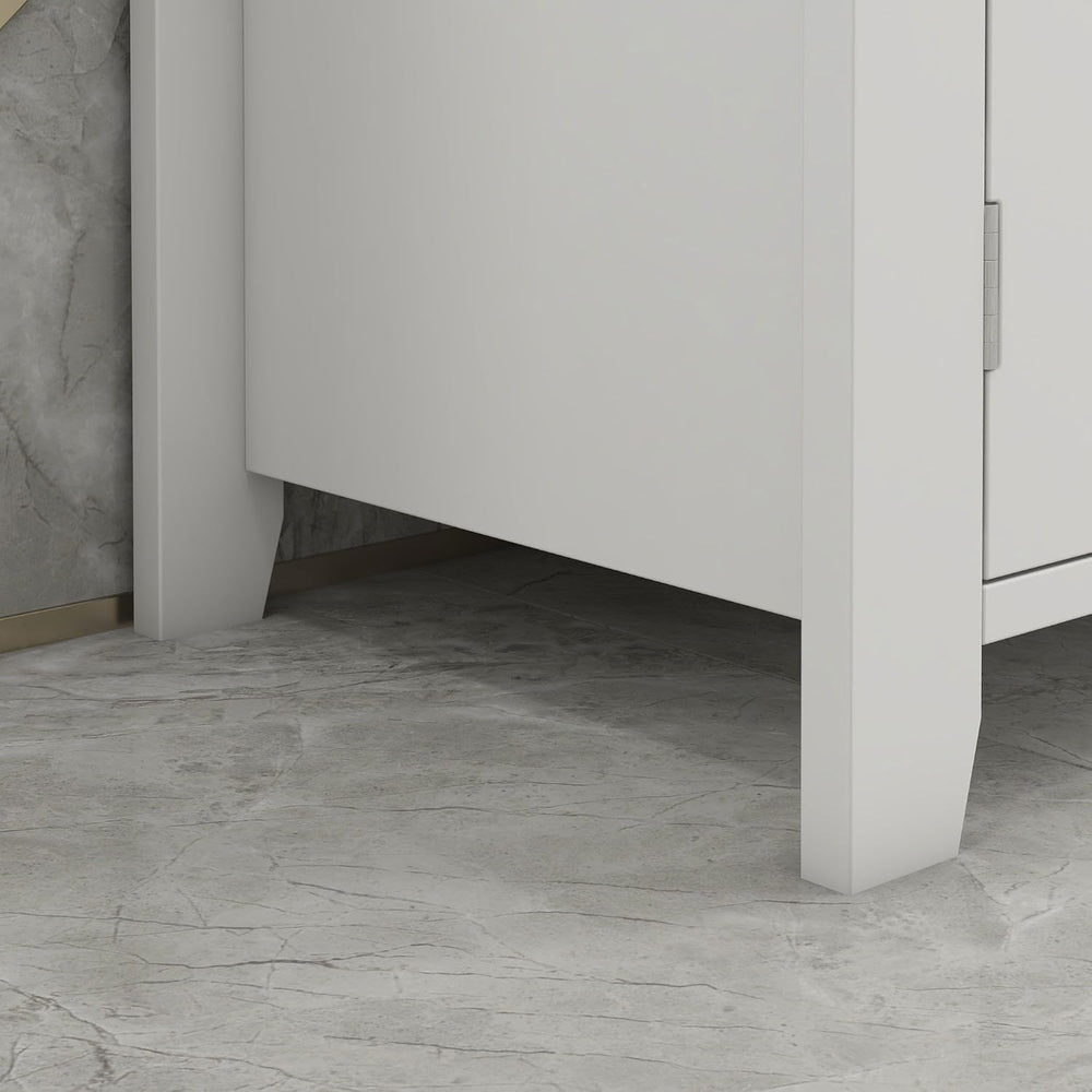 Under-Sink Bathroom Storage Cabinet with Adjustable Shelves