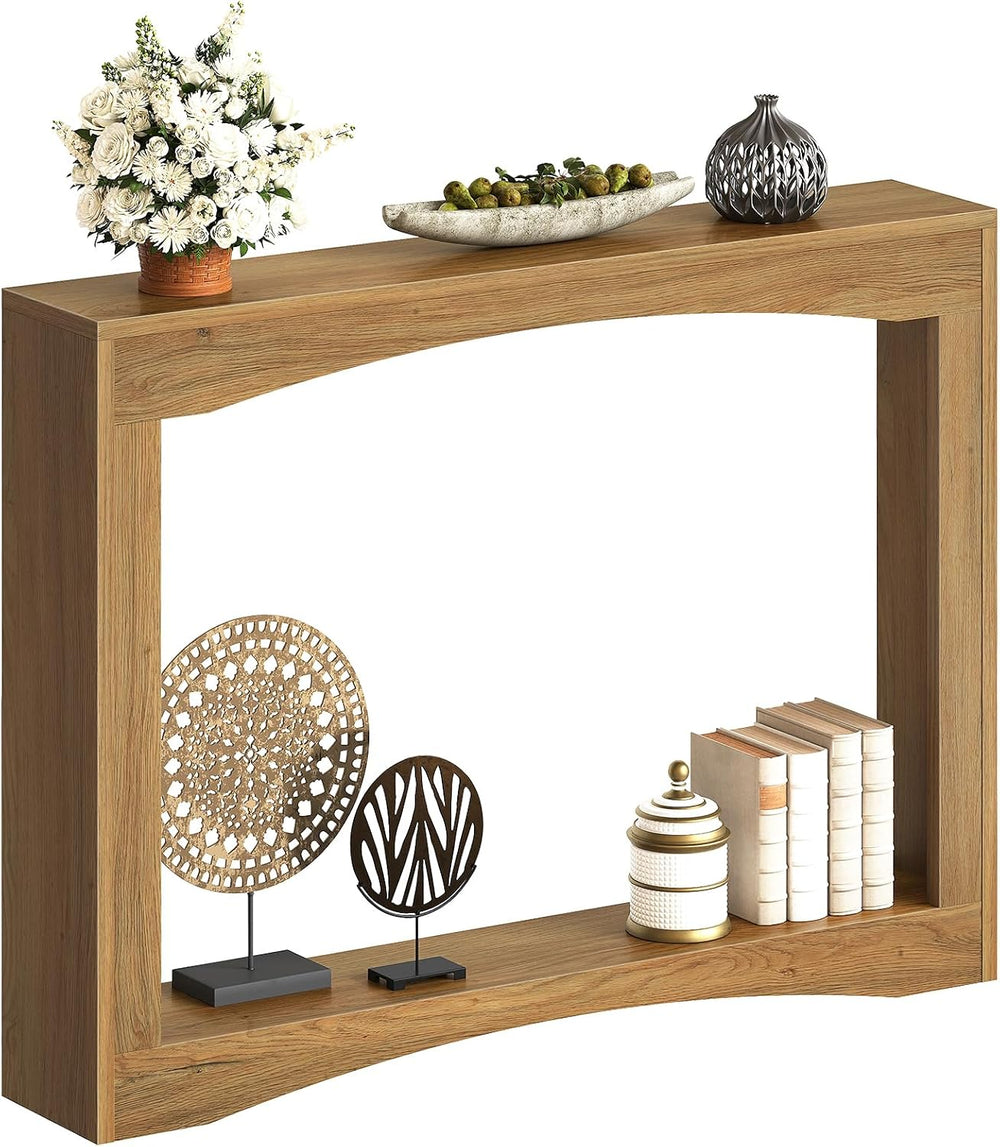 YATINEY Narrow Console Table, 5.9'' Thin Entryway Table, Behind Couch...