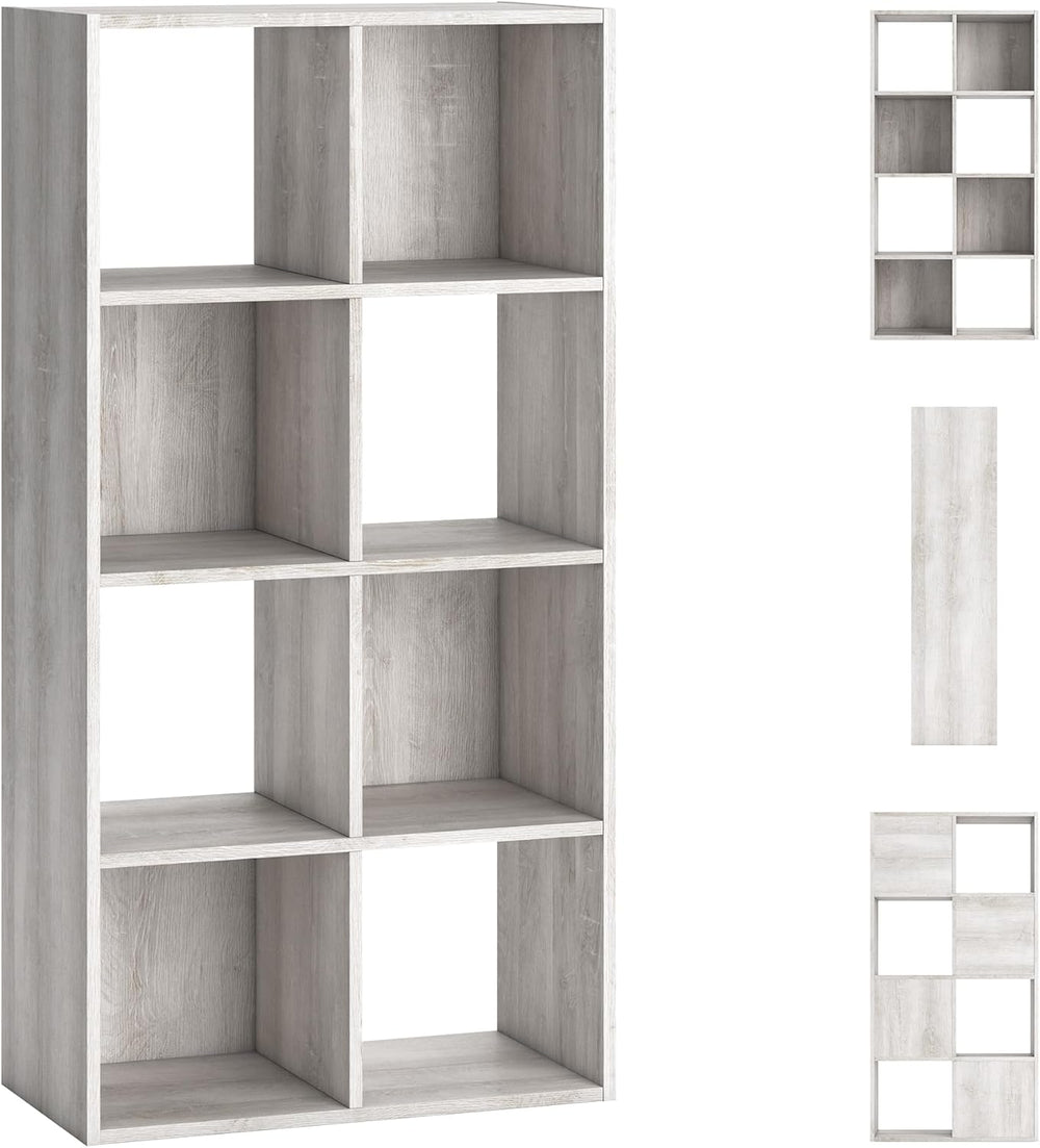 Signature Design by Ashley Paxberry Coastal 8 Cube Storage Organizer or Bookc...