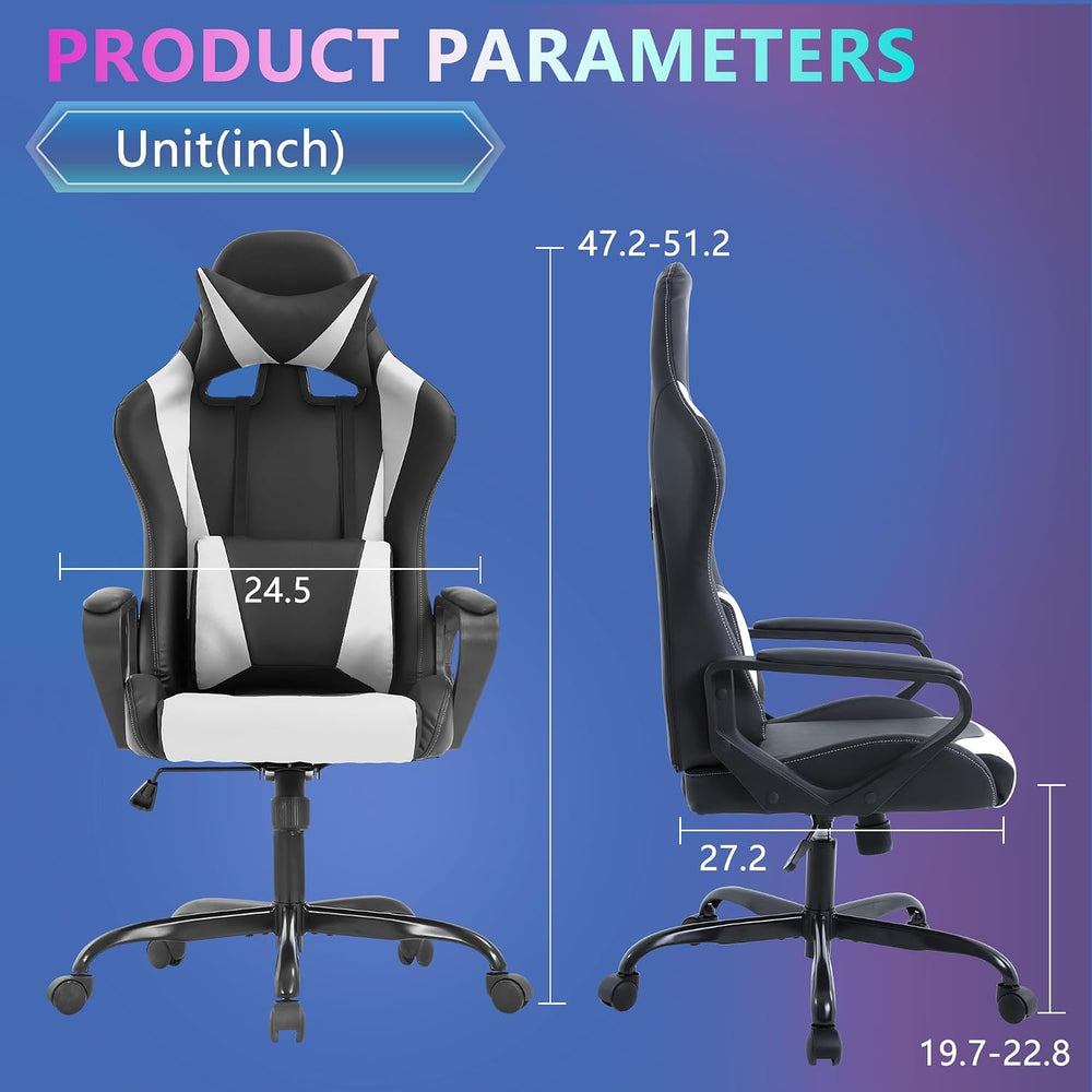 PayLessHere Ergonomic Racing Desk Chair Gaming Chair Computer Chair with Armr...