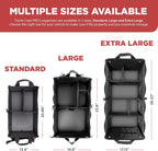 TRUNKCRATEPRO Trunk Organizer For Car, Suv, Truck | Premium Adjustable Multi Compartments Collapsible Car Trunk Organizer With Securing Straps & Non-Slip Bottom (Large Size, Black)