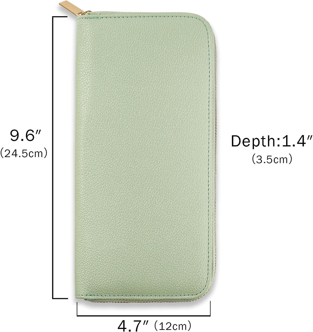 Travel Jewelry Organizer Case - for Tangle-Free Necklaces, Earrings, Rings, Bracelets Storage, Travel Essentials, Fashion Portable Jewelry Travel bags for Women - Medium Macaron Green