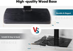 FITUEYES Floor TV Stand for Bedroom, Living Room, Tall Corner TV Stands for TVs 32 37 43 50 55 60 65 75 Inch Swivel TV Mount Stand with Height Adjustable Shelf Upgrade Sturdy Wood Base, Black