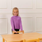 ECR4Kids 24in x 36in Rectangular Hardwood Table with 22in Legs, Childrens Furniture, Honey