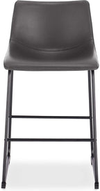 EdgeMod Brinley Counter Stool in Grey (Set of 3)