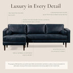 POLY & BARK Napa Furniture, 104.5 inches, Midnight Blue
