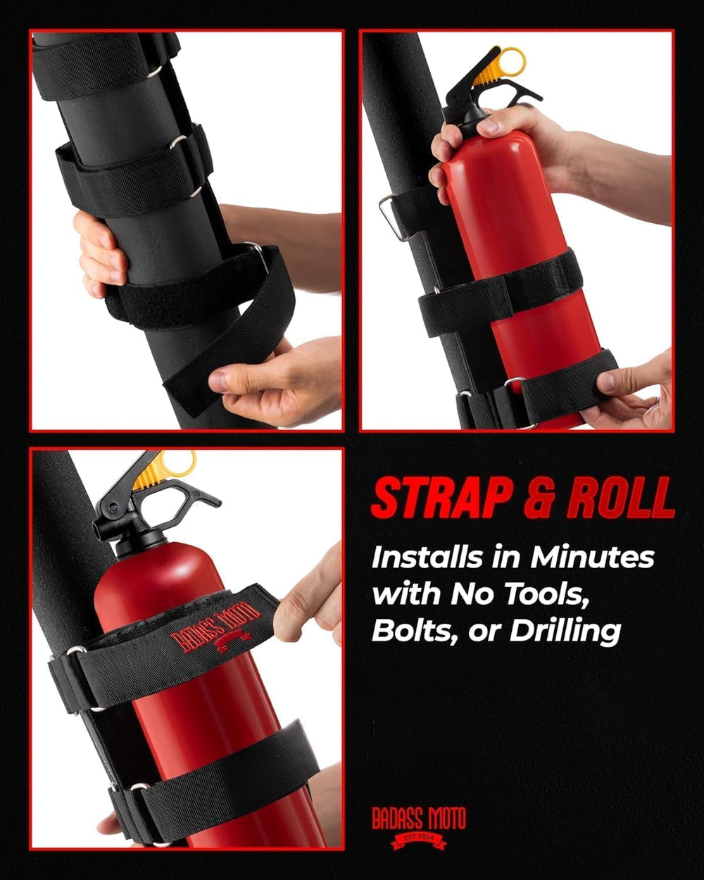 for Jeep Fire Extinguisher Mount for Jeep Wrangler or Bronco