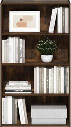Furinno Pasir 4 Tier Open Shelf, Amber Pine
