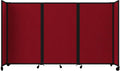 Versare Room Divider 360 Portable Wall Partition | Folding Panels | Large Freestanding Divider | Locking Wheels | Temporary Room Separator