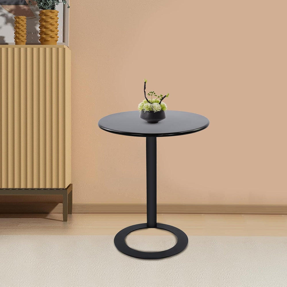 C Shaped Round Side Table, Metal End Table for Couch Sofa Bed, Small Accent C...