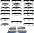 20 Pieces Bed Sheet Organizer Bands, Sheet Organizers and Storage Label Bands, Sheet Label for Bedding, Sheets Organizer for Closet,Sheet Keepers Linen Labels Bedding Bands