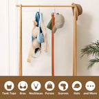 ZEDODIER Tie Hanger for Closet, Rotatable Tie Organizer for Men with 8 Hooks, Heavy Duty Space Saving Tie Rack for Ties and Belts, Silver