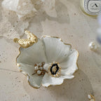 NIKKY HOME Vintage Jewelry Dish Tray, Bird Ring Holder | Small Jewelry Tray Trinket Dish Vanity Tray for Home Decor Christmas Birthday Wedding Gifts