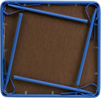 Flash Furniture Mindy Kids Colorful 3 Piece Folding Table and Chair Set & Mindy Kids Blue Folding Table