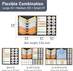 DIMJ Drawer Organizer Clothes Storage - 24 Pack Baby Dresser Organizer for Nursery, Small Fabric Closet Drawer Organizer Bins for Underwears Socks, Foldable Storage Dividers Organization for Bedroom