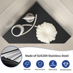 Corner Shower Shelf 10", Matte Black 304 Stainless Steel Pentagonal Corner Shelf Recessed Bathroom Storage Shampoo Holder Organizer Shelf 2 Pack
