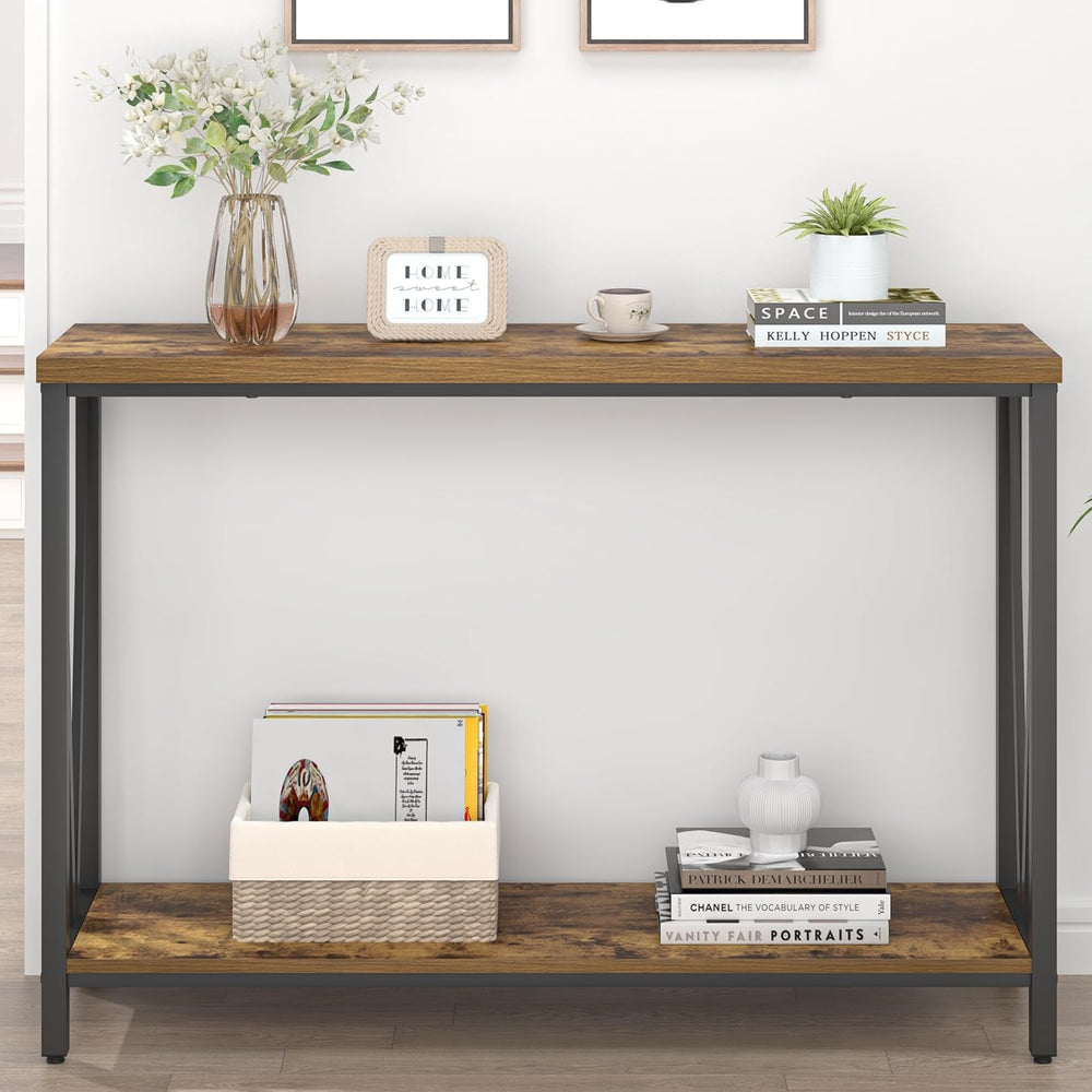 EXCEFUR Entryway Table, Narrow Sofa Console Tables Behind Couch, Modern Entry...