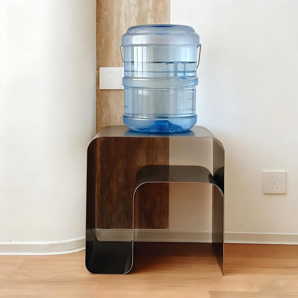 Modern Stainless Steel Side Table,Minimalist Nightstand and Sofa Table Silver...